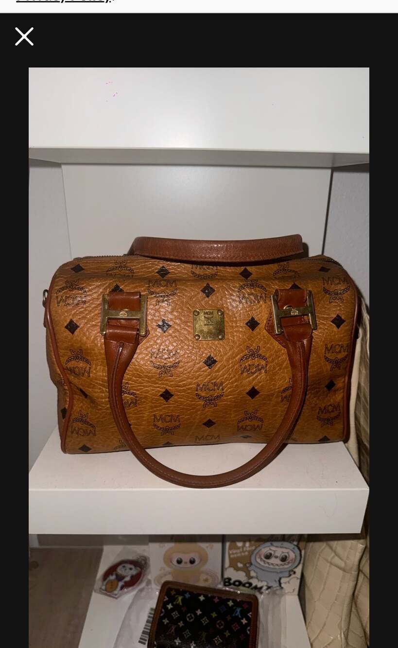 MCM Visetos Shoulder Bag Vintage - Brown Handle Bags, Handbags